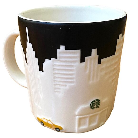 Starbucks New York City Taxi Edition Skyline City Mug Coffee 2012  3D Relief - Picture 4 of 10